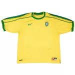 Brazil Home Retro Soccer Jersey 1998 - thejerseys