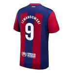 Men's Barcelona LEWANDOWSKI #9 Home Soccer Jersey 2023/24 - Fans Version - thejerseys