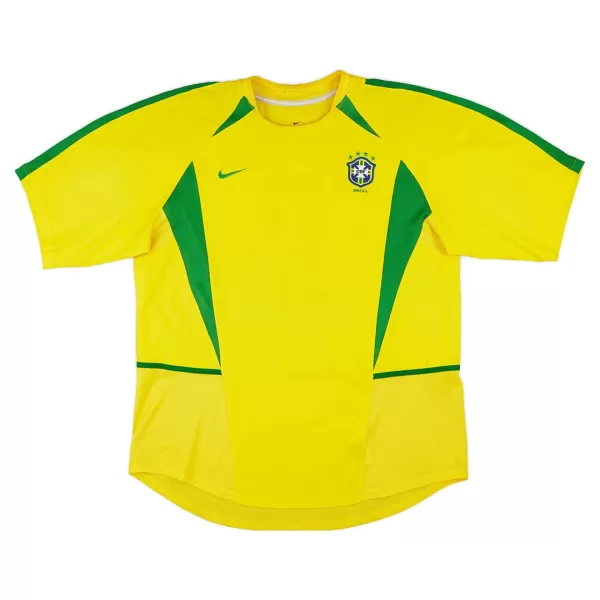 Brazil Home Retro Soccer Jersey 2002/03 - thejerseys