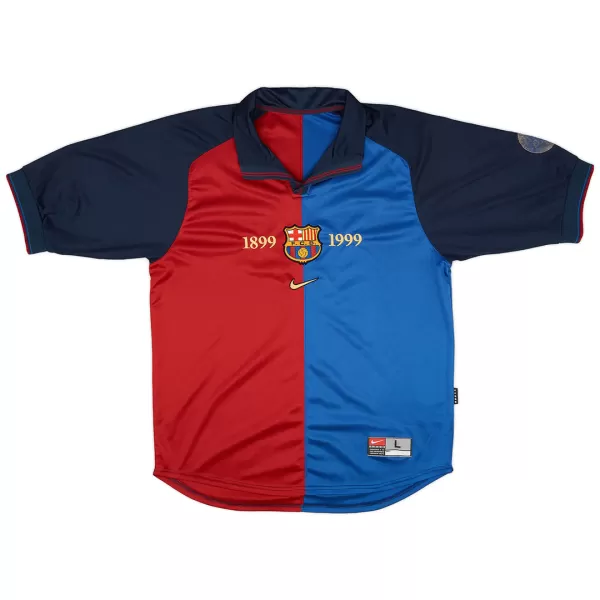 Barcelona Home Retro Soccer Jersey 1999/00 - thejerseys