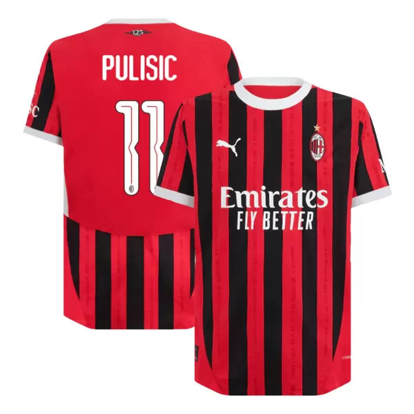 AC Milan PULISIC #11 Home Match Jersey 2024/25 - UCL - thejerseys