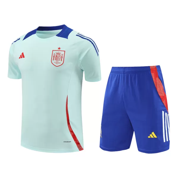 Men's Spain Pre-Match Jersey (Jersey+Shorts) Kit Euro 2024 - thejerseys