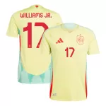 Spain WILLIAMS JR. #17 Away Soccer Jersey Euro 2024 - Player Version - thejerseys