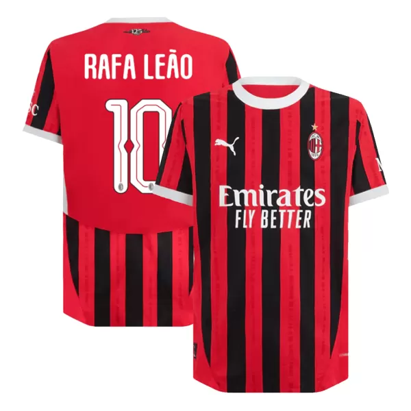 AC Milan RAFA LEÃO #10 Home Soccer Jersey 2024/25 UCL - Player Version - thejerseys