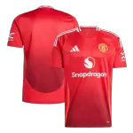 [Super Quailty] Men's Manchester United Home Soccer Jersey 2024/25 - Plus Size - thejerseys