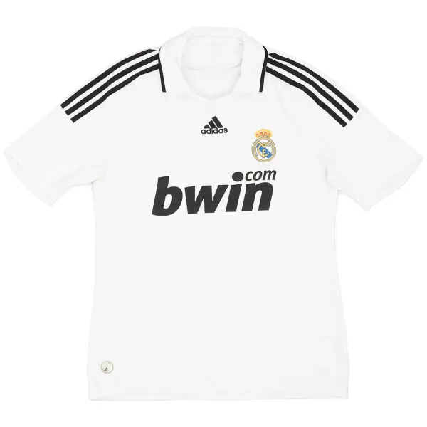 Real Madrid Home Retro Soccer Jersey 2008/09 - thejerseys