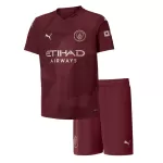 Kid's Manchester City Third Away Jerseys Kit(Jersey+Shorts) 2024/25 - thejerseys