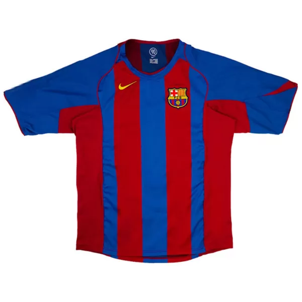 Barcelona Home Retro Soccer Jersey 2004/05 - thejerseys