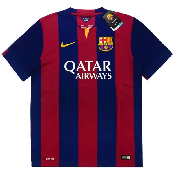 Barcelona Home Retro Soccer Jersey 2014/15 - thejerseys