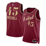 Men's Cleveland Cavaliers MITCHELL #45 Red Swingman Jersey 2023/24 - City Edition - thejerseys