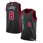 Men's Chicago Bulls LAVINE #8 Black Swingman Jersey 2023/24 - City Edition - thejerseys