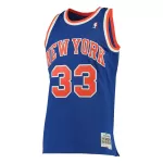 Men's New York Knicks Patrick Ewing #33 Blue Hardwood Classics Jersey - thejerseys