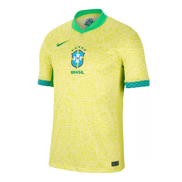 [Super Quality] Men's Brazil Home Soccer Jersey Copa América 2024 - thejerseys