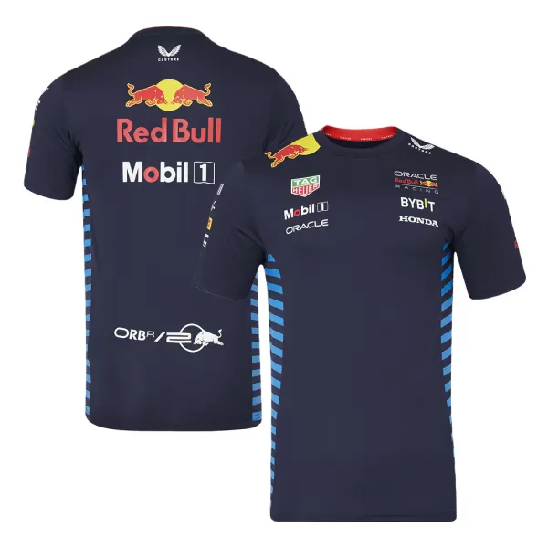 Red Bull F1 Racing Team Set Up Navy T-Shirt 2024 - thejerseys