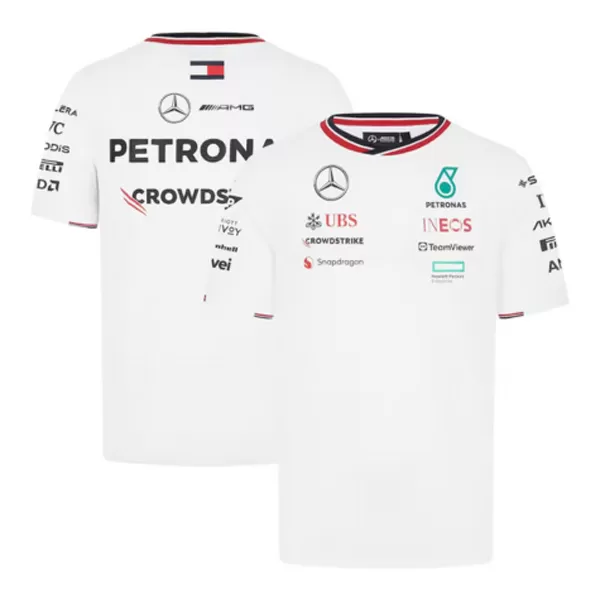 Mercedes AMG Petronas F1 Racing Team White T-Shirt 2024 - thejerseys