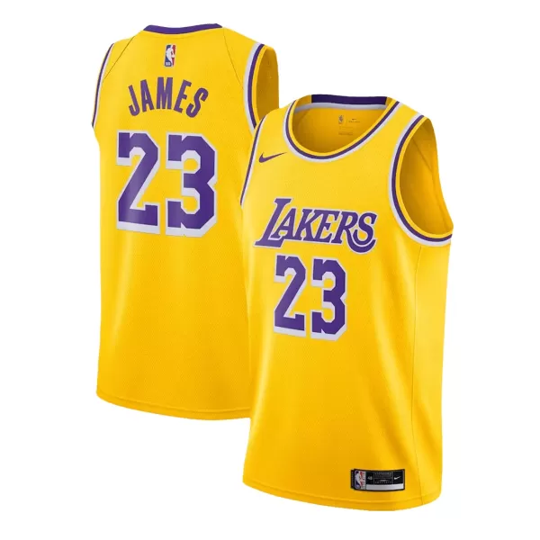 Youth Los Angeles Lakers LeBron James #23 Gold Swingman Jersey 2022/23 - Icon Edition - thejerseys