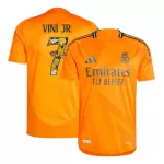 Real Madrid VINI JR. #7 Away Match Jersey 2024/25 - Bear Champ Font - thejerseys