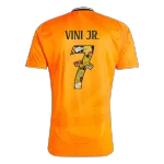 [Super Quailty] Men's Real Madrid VINI JR. #7 Away Soccer Jersey 2024/25 - Bear Champ Font - thejerseys