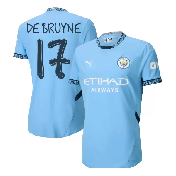 Manchester City DE BRUYNE #17 Home Match Jersey 2024/25 - UCL - thejerseys