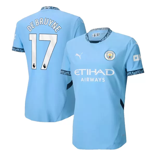 Manchester City DE BRUYNE #17 Home Soccer Jersey 2024/25 - Player Version - thejerseys