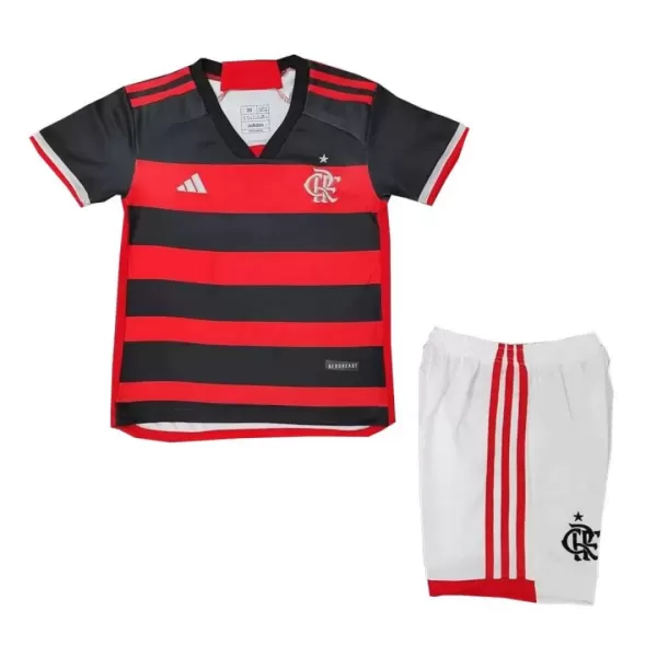 Kid's CR Flamengo Home Jerseys Kit(Jersey+Shorts) 2024/25 - thejerseys