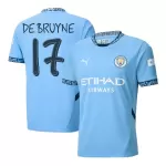 [Super Quality] Men's Manchester City DE BRUYNE #17 Home Soccer Jersey 2024/25 UCL - thejerseys