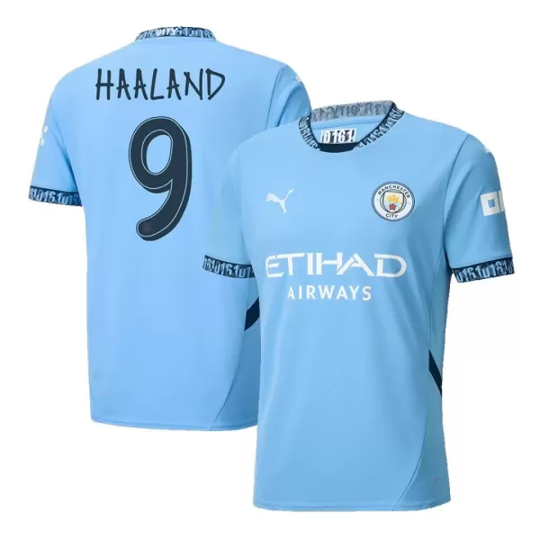 [Super Quailty] Men's Manchester City HAALAND #9 Home Soccer Jersey 2024/25 UCL - thejerseys