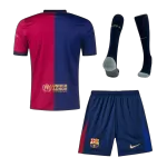 Men's Barcelona Home Soccer Jersey 2024/25 - thejerseys