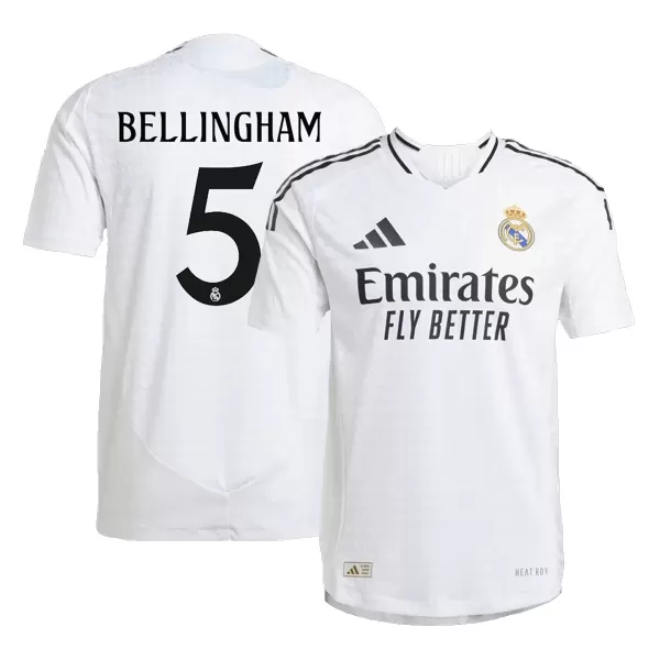 Real Madrid BELLINGHAM #5 Home Soccer Jersey 2024/25 - Player Version - thejerseys