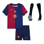 Kid's Barcelona Home Jerseys Full Kit 2024/25 -Spotify Logo Without Text - thejerseys