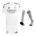 [Super Quality] Kid's Real Madrid Home Jerseys Full Kit 2024/25 - thejerseys