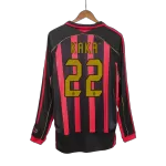 AC Milan KAKA' #22 Home Retro Long Sleeve Soccer Jersey 2006/07 - thejerseys