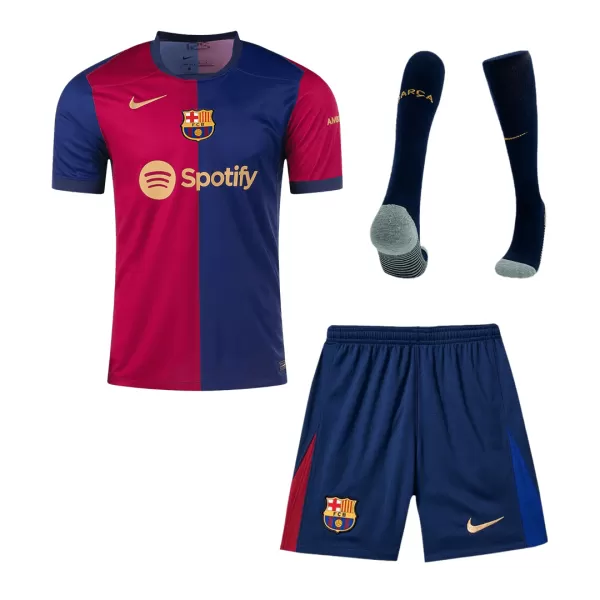 [Super Quailty] Men's Barcelona Home Jersey Full Kit 2024/25 - thejerseys