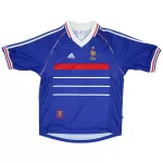 France Home Retro Soccer Jersey World Cup 1998 - thejerseys