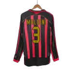 AC Milan MALDINI #3 Home Retro Long Sleeve Soccer Jersey 2006/07 - thejerseys