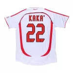 AC Milan KAKA' #22 Away Retro Soccer Jersey 2006/07 - UCL - thejerseys