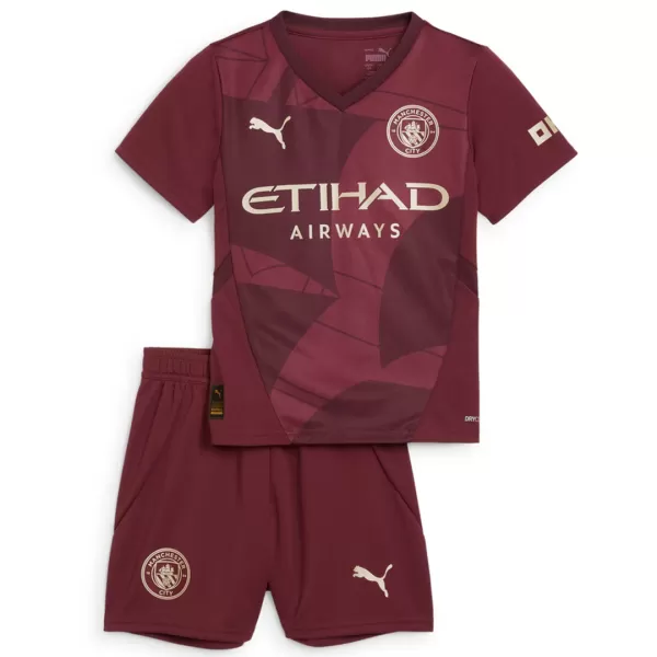 Kid's Manchester City Third Away Jerseys Kit(Jersey+Shorts) 2024/25 - thejerseys