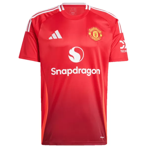 [Super Quailty] Men's Manchester United Home Soccer Jersey 2024/25 - Plus Size - thejerseys