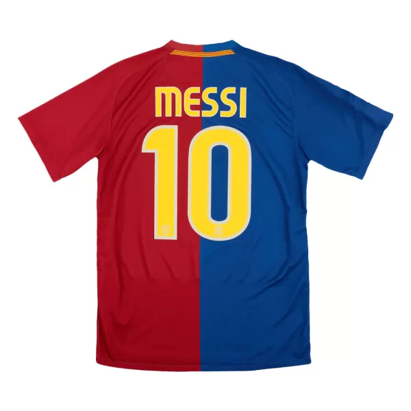 Barcelona MESSI #10 Home Retro Soccer Jersey 2008/09 - UCL Final - thejerseys