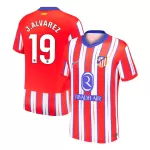 Men's Atletico Madrid J.ALVAREZ #19 Home Soccer Jersey 2024/25 - thejerseys