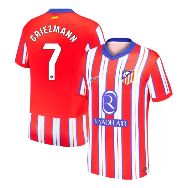 Men's Atletico Madrid GRIEZMANN #7 Home Soccer Jersey 2024/25 - thejerseys