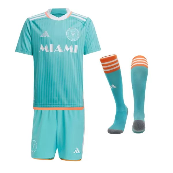 Kid's Inter Miami CF Third Away Soccer Jersey Kit(Jersey+Shorts+Socks) 2024 - thejerseys