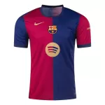 Men's Barcelona Home Soccer Jersey 2024/25 - Spotify Logo Without Text - thejerseys