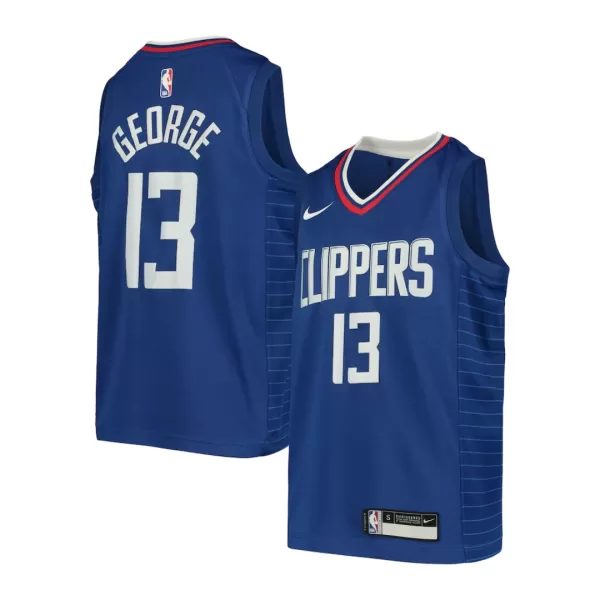 Youth Los Angeles Clippers Paul George #13 Royal Swingman Jersey - Icon Edition - thejerseys