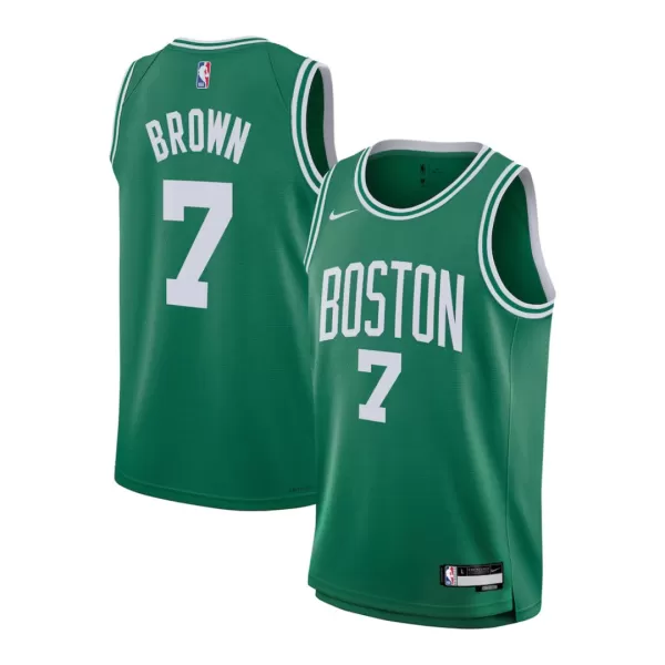 Youth Boston Celtics Jaylen Brown #7 Green Swingman Jersey - Icon Edition - thejerseys