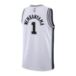 Youth San Antonio Spurs Victor Wembanyama #1 White Swingman Jersey - Association Edition - thejerseys