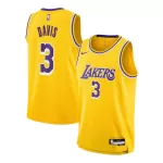 Youth Los Angeles Lakers Anthony Davis #3 Gold Swingman Jersey - Icon Edition - thejerseys