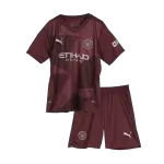 Kid's Manchester City Third Away Jerseys Kit(Jersey+Shorts) 2024/25 - thejerseys