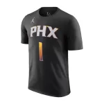 Men NBA Phoenix Suns Devin Booker #1 Black Statement T-Shirt 2022/23 - thejerseys