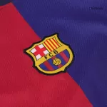 Kid's Barcelona Home Jerseys Kit(Jersey+Shorts) 2024/25 - Spotify Logo Without Text - thejerseys